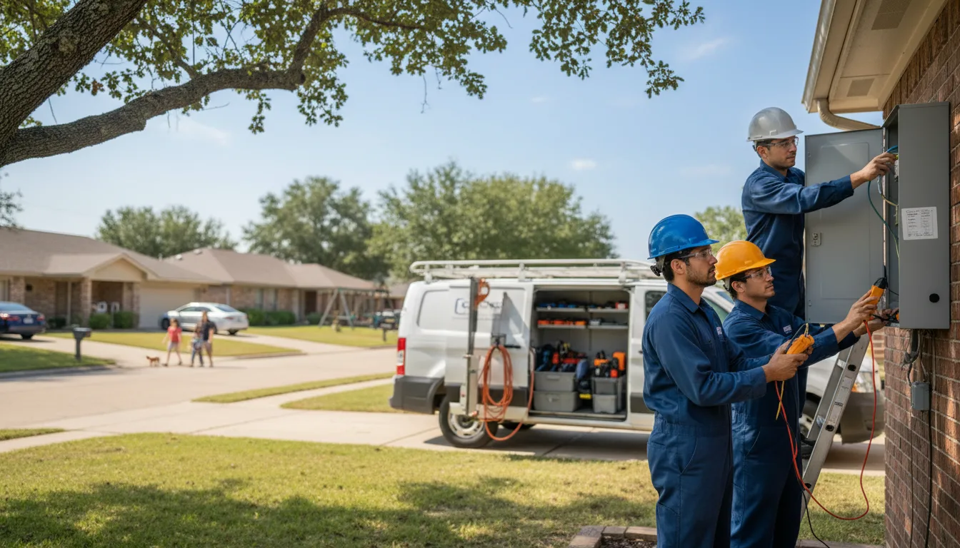 Certified electrician providing emergency electrical services in Closplint, KY